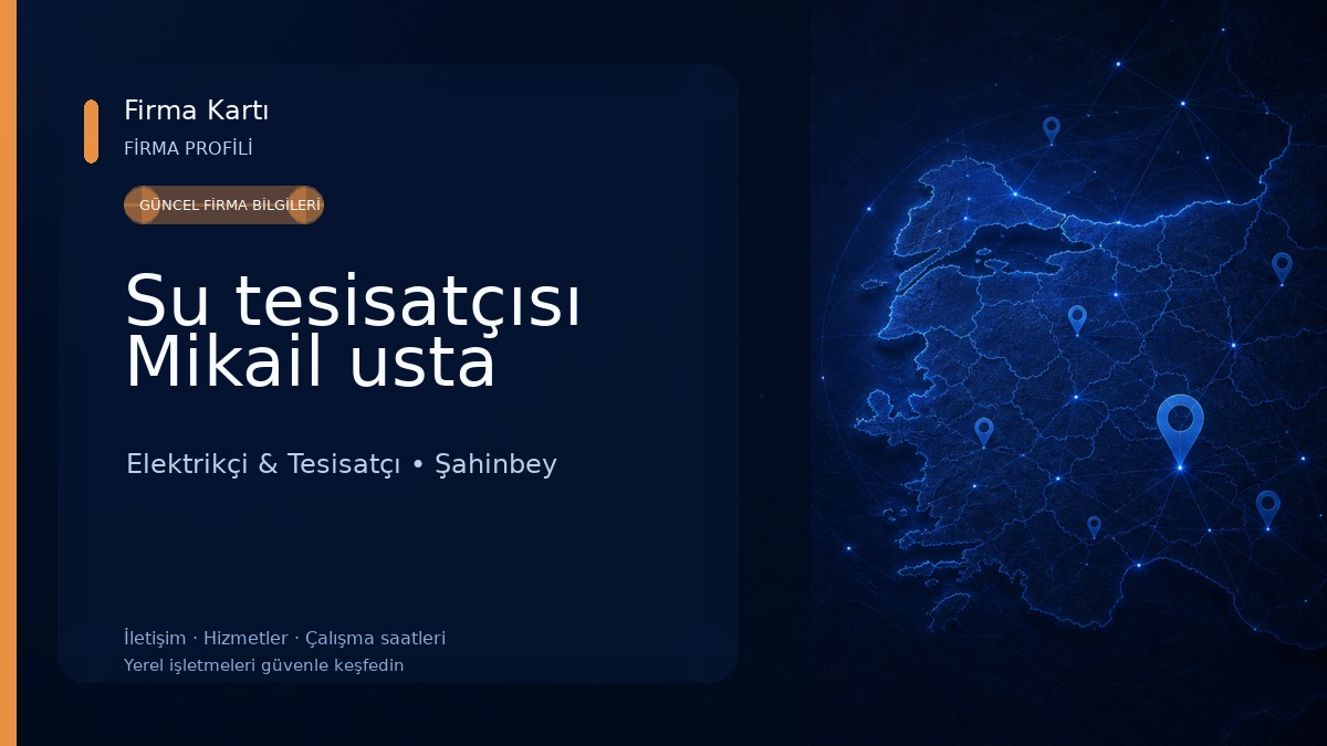 Su tesisatçısı Mikail usta