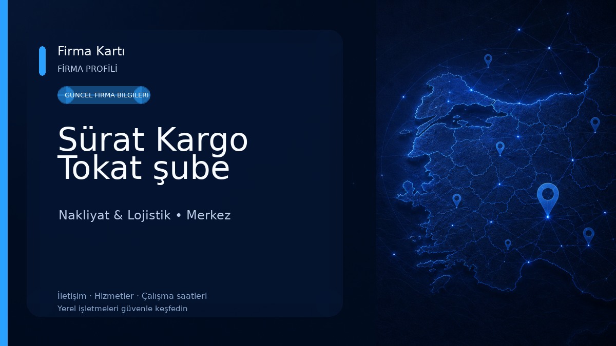 Sürat Kargo Tokat şube Nakliyat & Lojistik