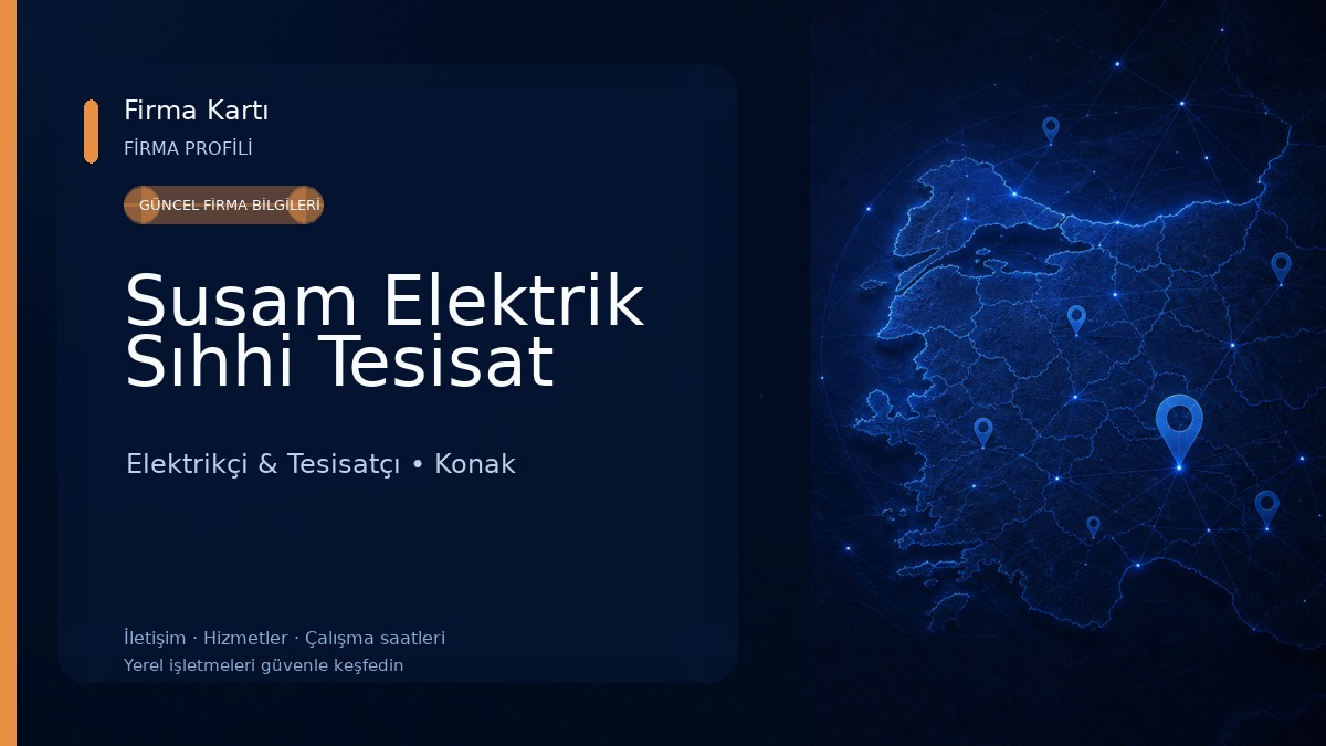 Susam Elektrik Sıhhi Tesisat