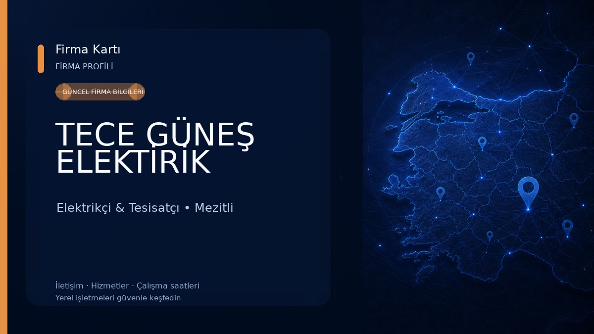 TECE GÜNEŞ ELEKTİRİK Elektrikçi & Tesisatçı