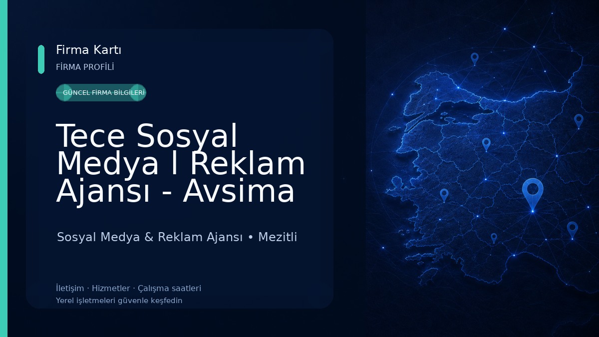 Tece Sosyal Medya l Reklam Ajansı - Avsima Sosyal Medya & Reklam Ajansı