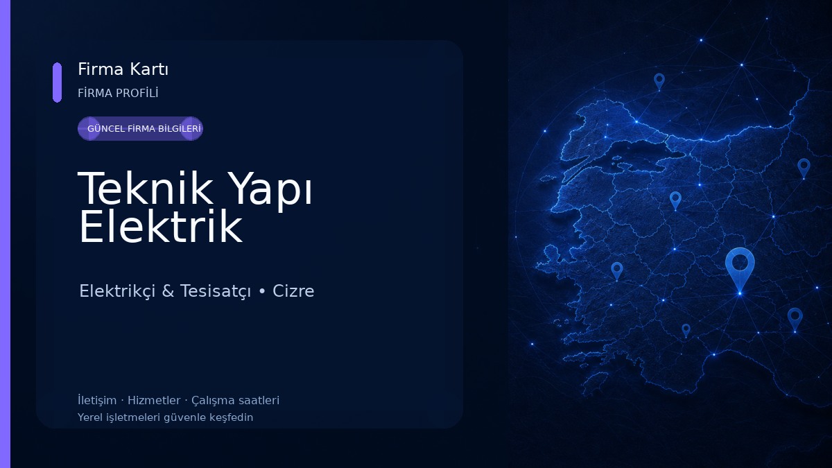 Teknik Yapı Elektrik Elektrikçi & Tesisatçı