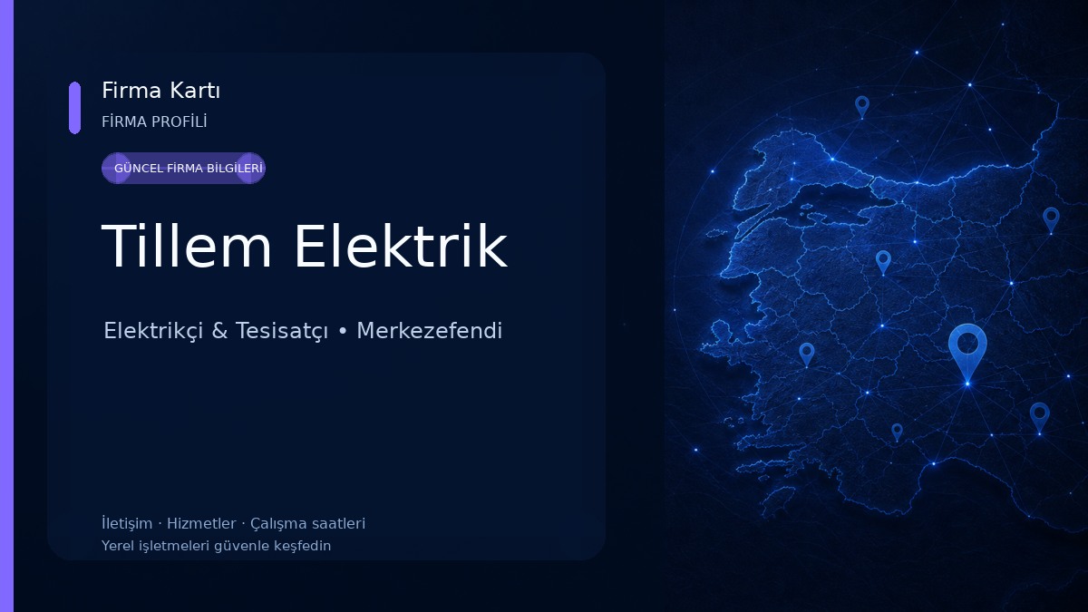 Tillem Elektrik Elektrikçi & Tesisatçı