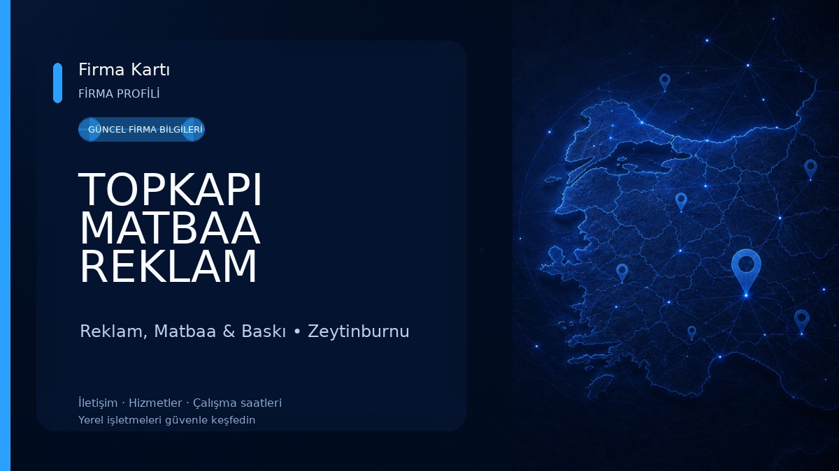 TOPKAPI MATBAA REKLAM Reklam, Matbaa & Baskı