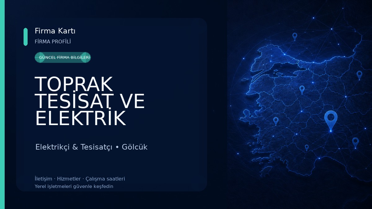 TOPRAK TESİSAT VE ELEKTRİK Elektrikçi & Tesisatçı