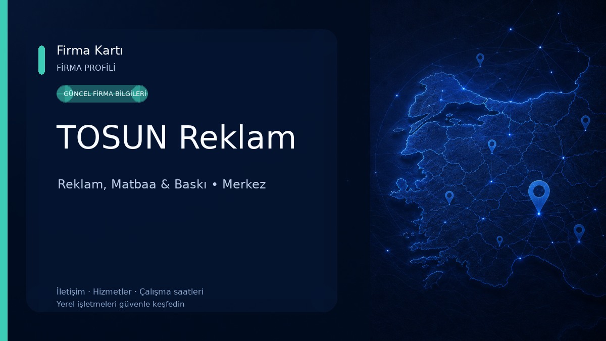 TOSUN Reklam Reklam, Matbaa & Baskı