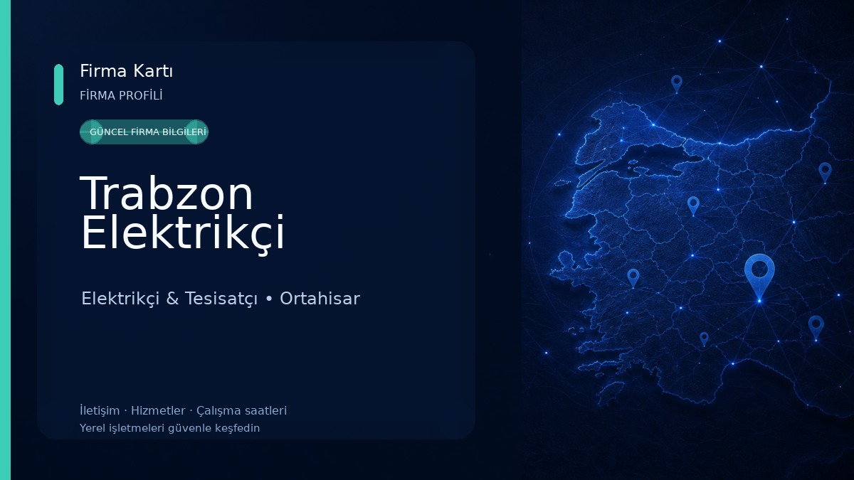 Trabzon Elektrikçi Elektrikçi & Tesisatçı