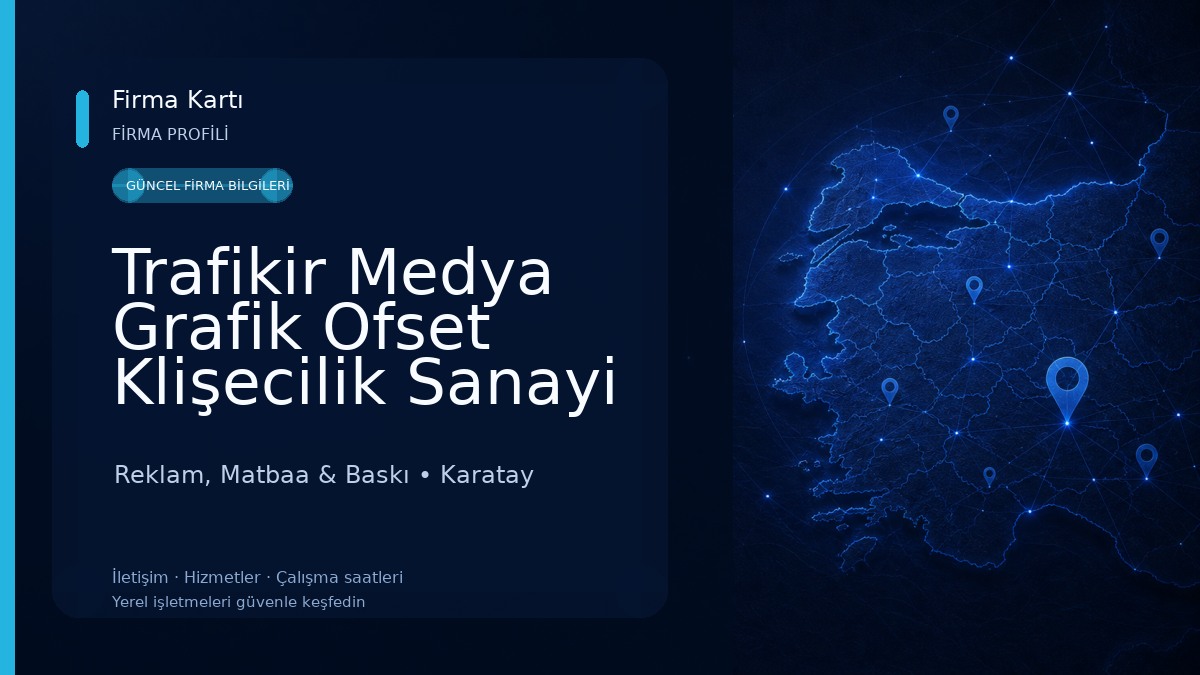 Trafikir Medya Grafik Ofset Klişecilik Sanayi Ve Ticaret Limited Şirketi Reklam, Matbaa & Baskı