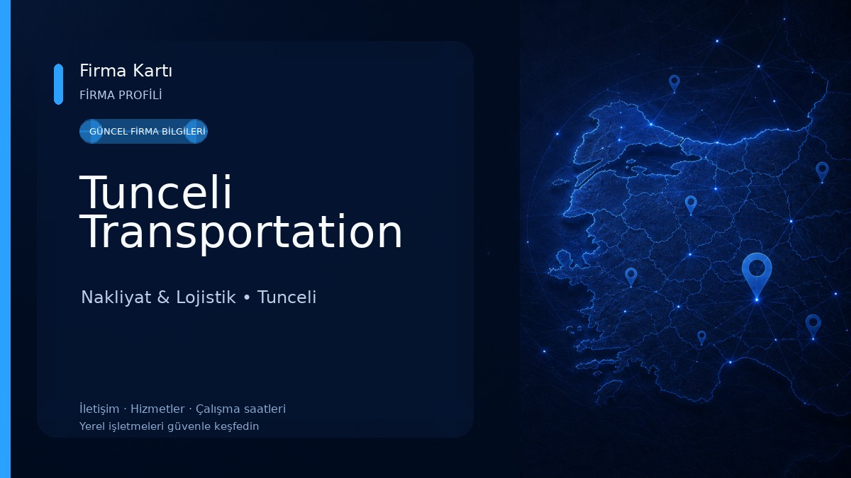 Tunceli Transportation