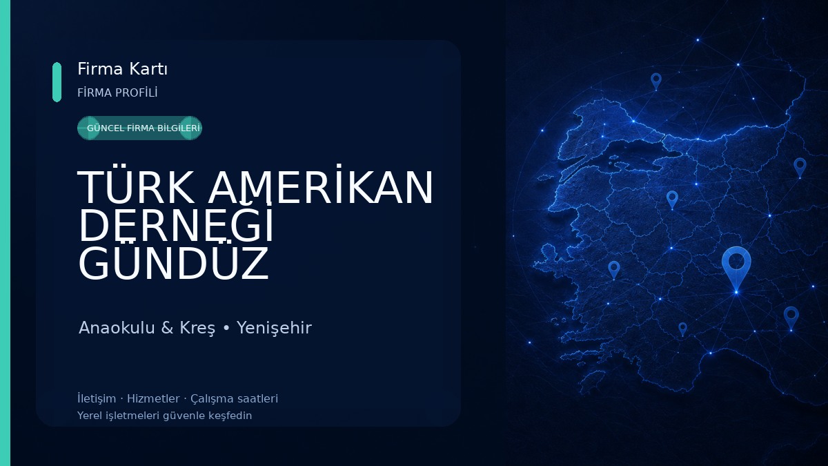 TÜRK AMERİKAN DERNEĞİ GÜNDÜZ BAKIMEVİ TAD PRESCHOOL MERSİN