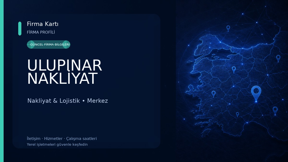ULUPINAR NAKLİYAT Nakliyat & Lojistik