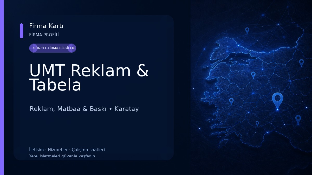 UMT Reklam & Tabela Reklam, Matbaa & Baskı