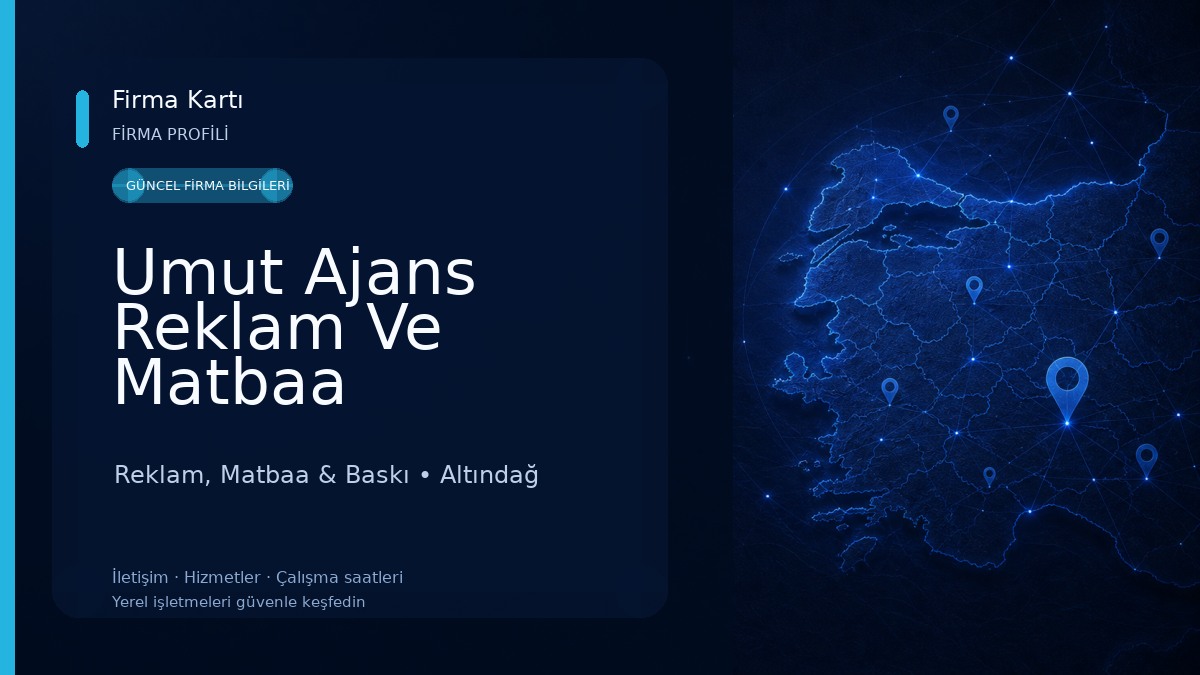 Umut Ajans Reklam Ve Matbaa Reklam, Matbaa & Baskı