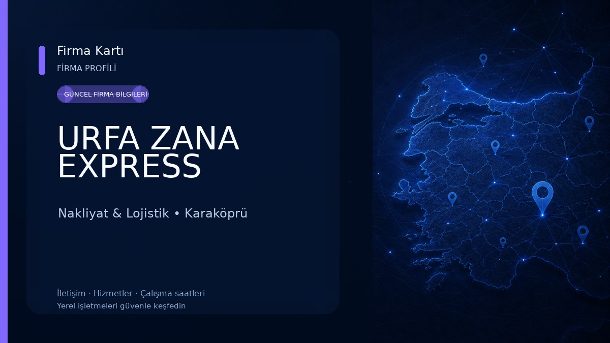 URFA ZANA EXPRESS Nakliyat & Lojistik