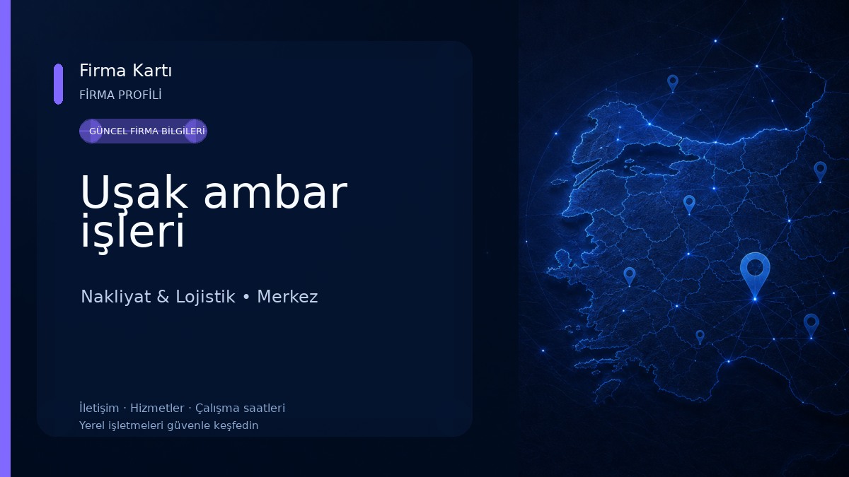 Uşak ambar işleri