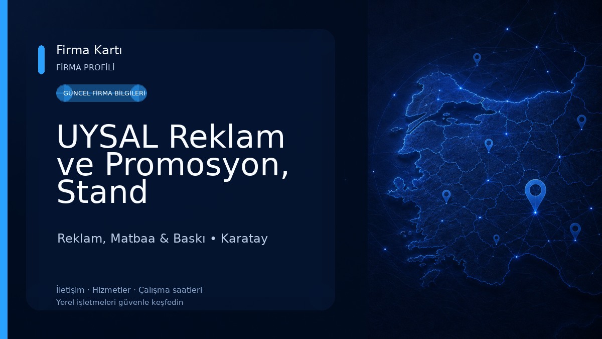 UYSAL Reklam ve Promosyon, Stand Reklam, Matbaa & Baskı
