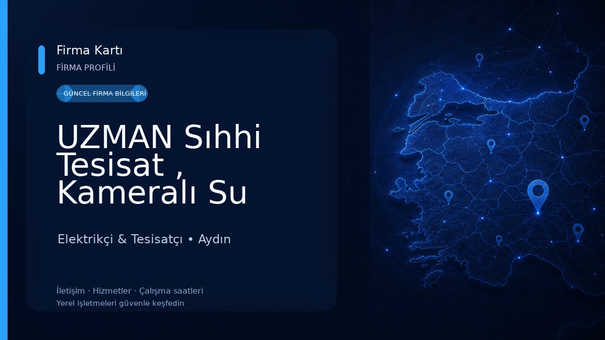 UZMAN Sıhhi Tesisat , Kameralı Su Kaçağı Tespiti Elektrikçi & Tesisatçı