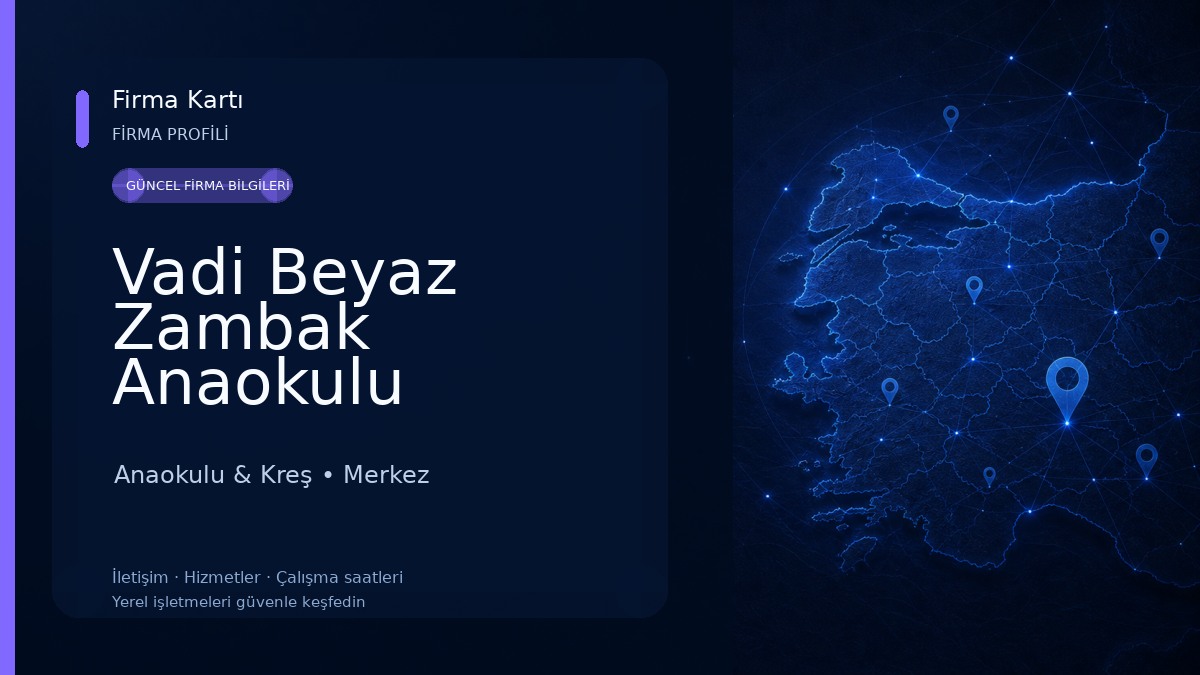 Vadi Beyaz Zambak Anaokulu