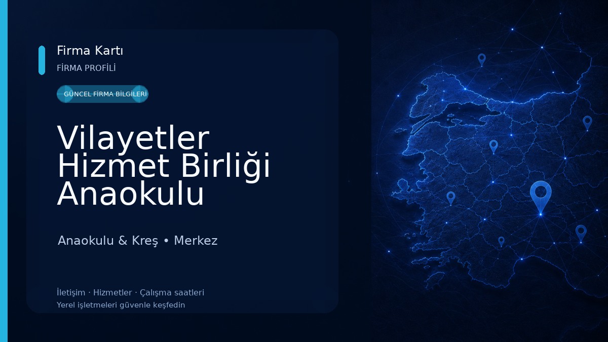 Vilayetler Hizmet Birliği Anaokulu Anaokulu & Kreş