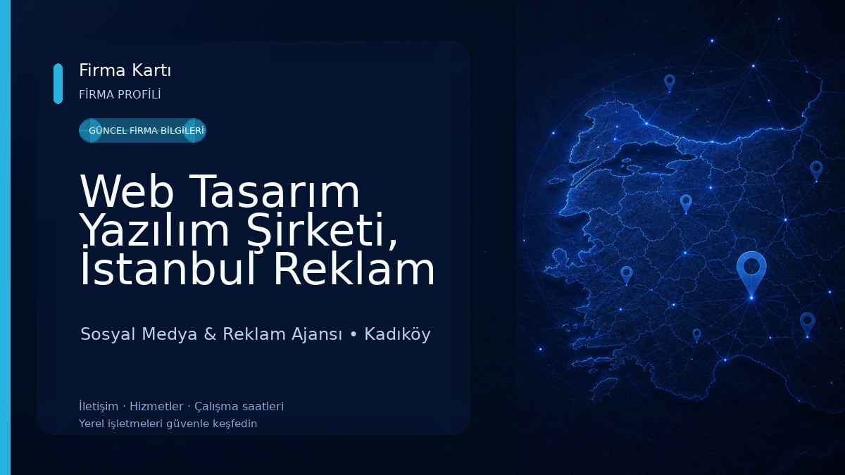 Web Tasarım Yazılım Şirketi, İstanbul Reklam Ajansı, Sosyal Medya Ajansı Sosyal Medya & Reklam Ajansı