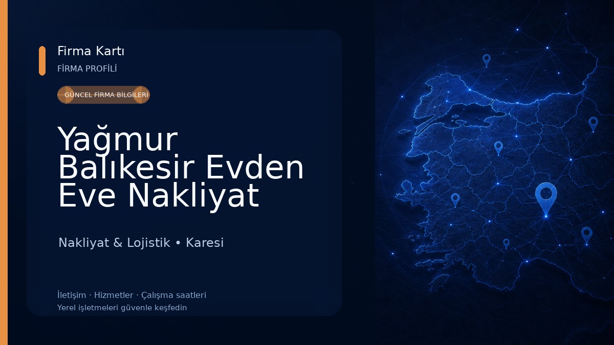 Yağmur Balıkesir Evden Eve Nakliyat Nakliyat & Lojistik