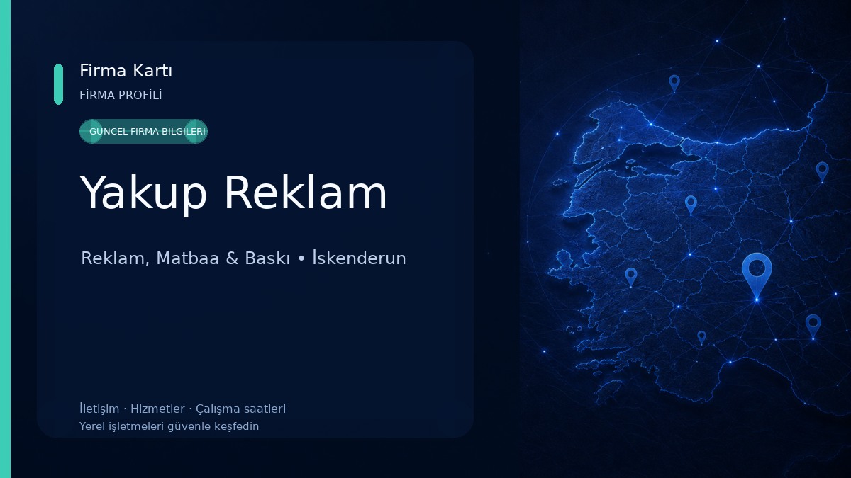 Yakup Reklam Reklam, Matbaa & Baskı