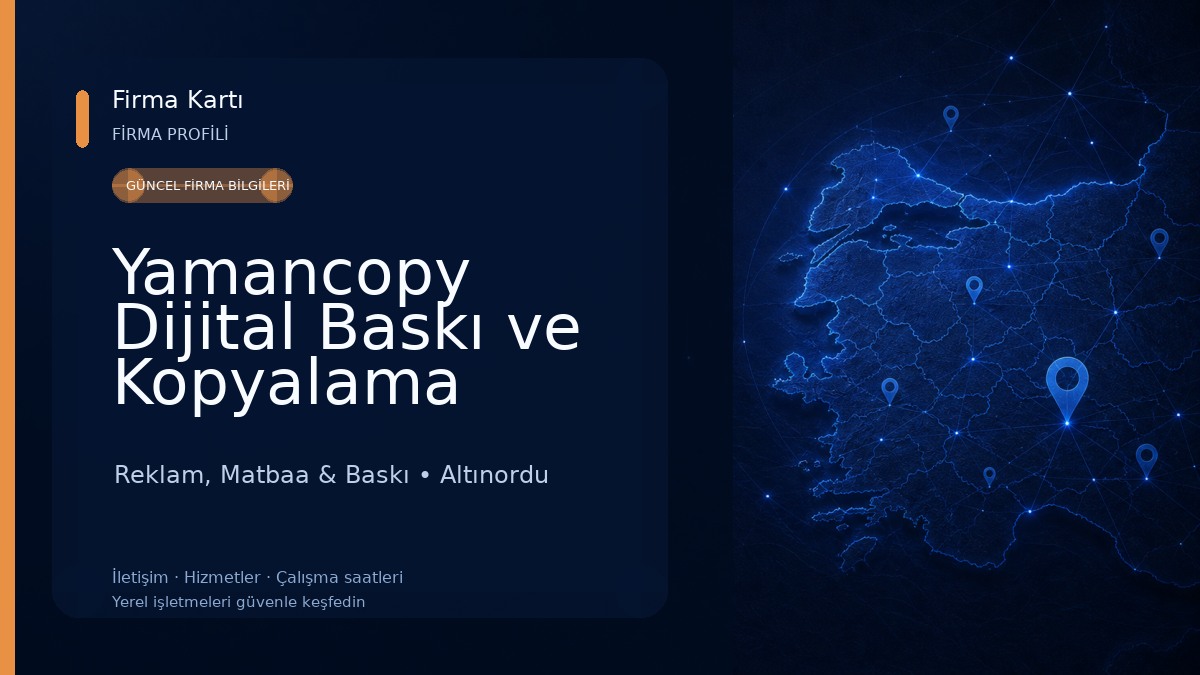 Yamancopy Dijital Baskı ve Kopyalama Reklam, Matbaa & Baskı
