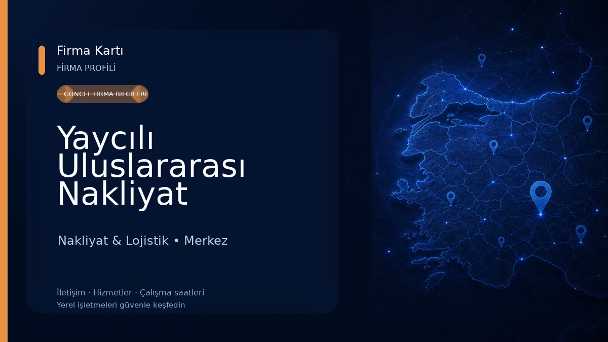 Yaycılı Uluslararası Nakliyat Nakliyat & Lojistik