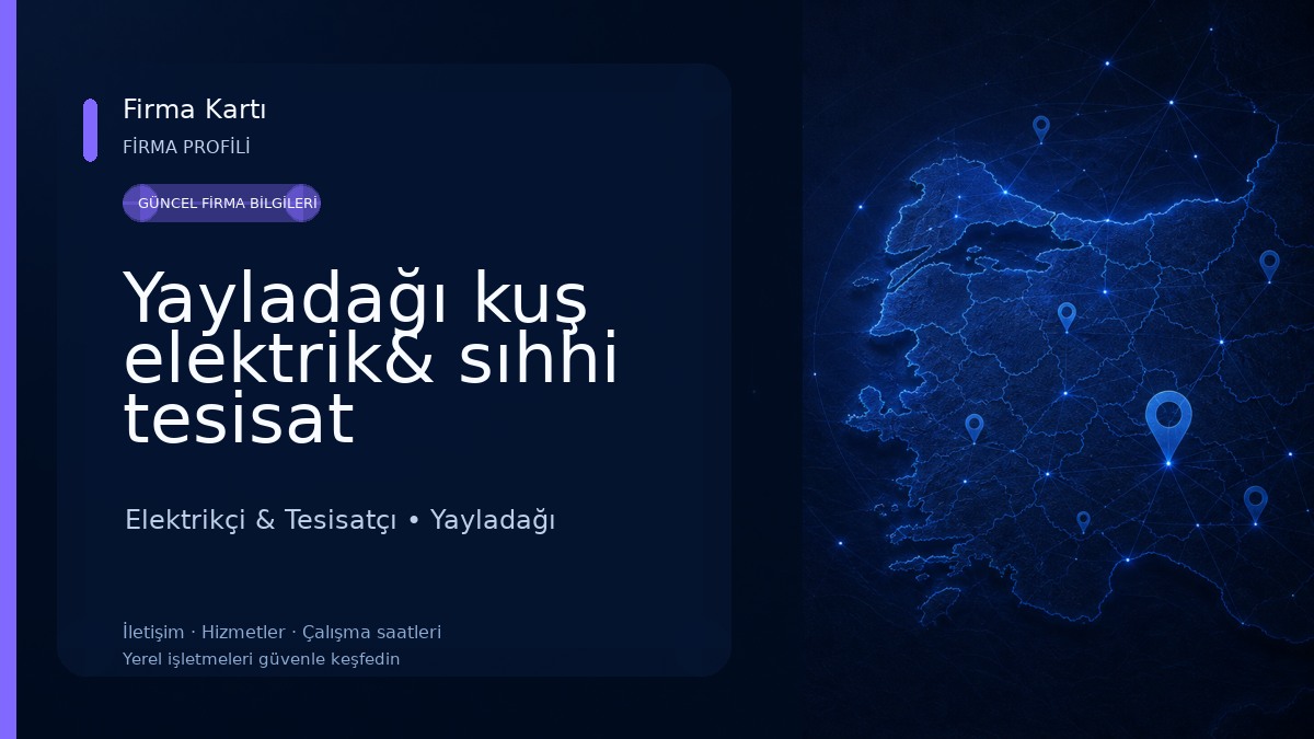 Yayladağı kuş elektrik& sıhhi tesisat Elektrikçi & Tesisatçı