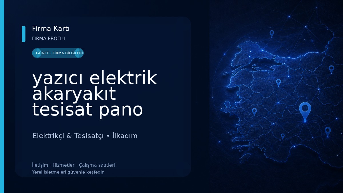yazıcı elektrik akaryakıt tesisat pano kompazyon Elektrikçi & Tesisatçı