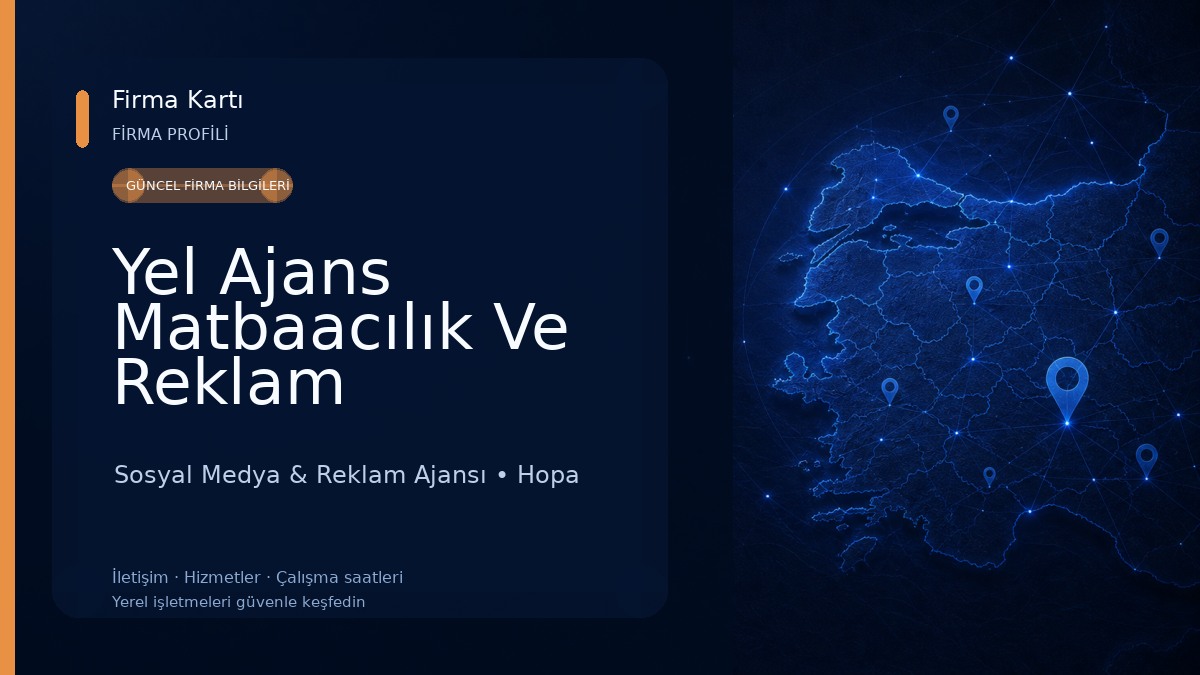Yel Ajans Matbaacılık Ve Reklam Hizmetleri
