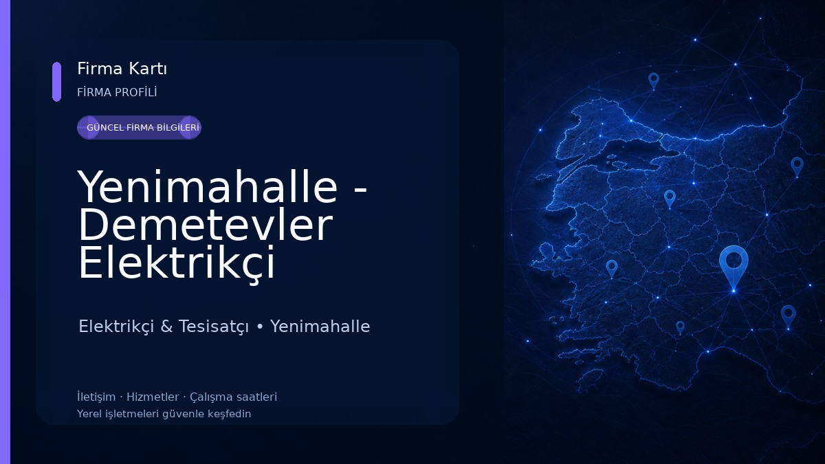 Yenimahalle - Demetevler Elektrikçi
