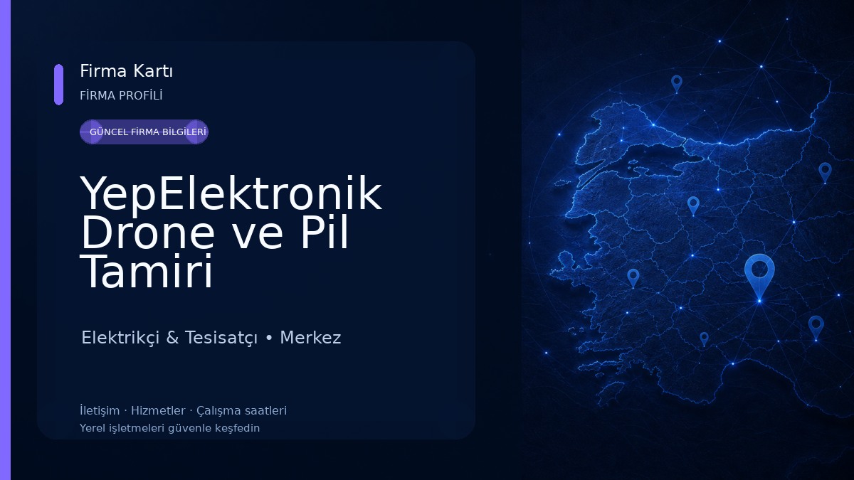 YepElektronik Drone ve Pil Tamiri