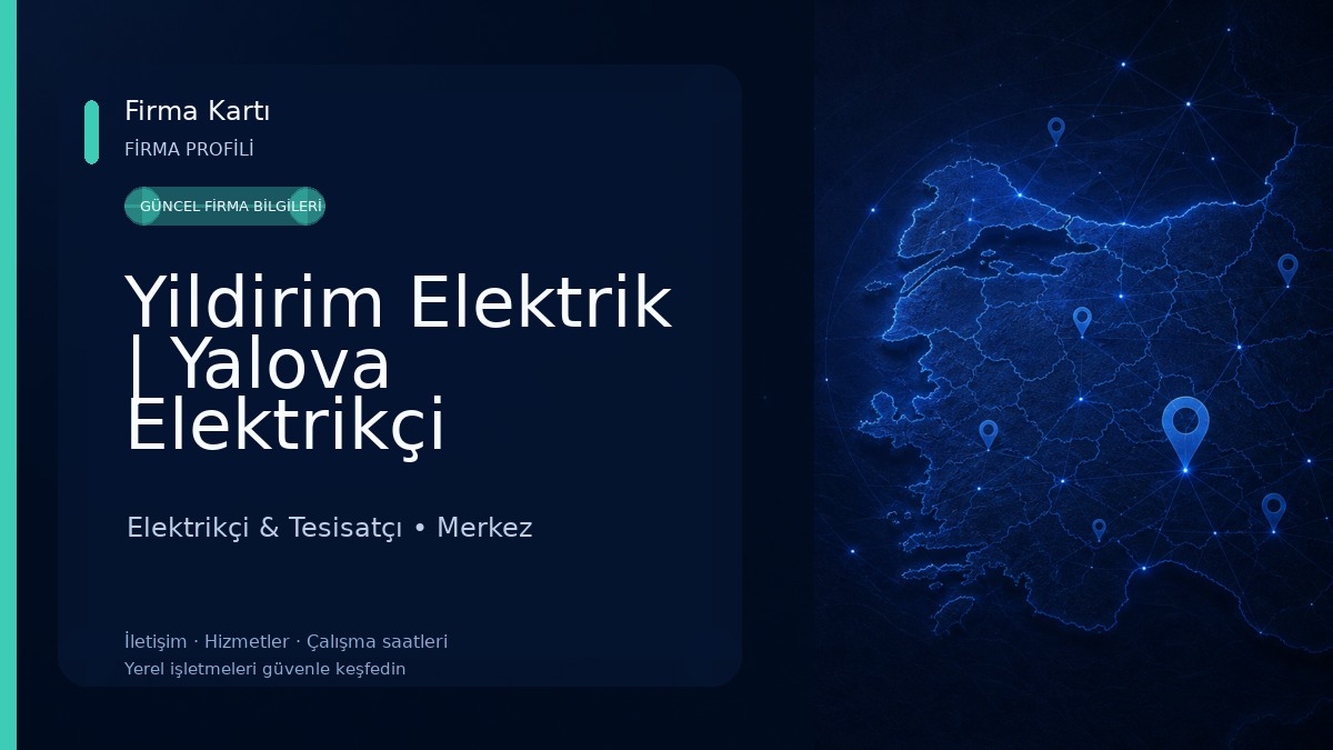 Yildirim Elektrik | Yalova Elektrikçi Elektrikçi & Tesisatçı
