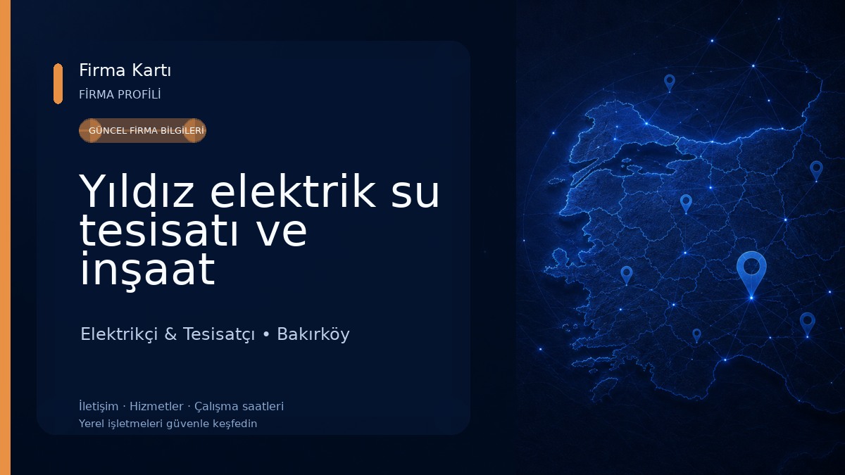 Yıldız elektrik su tesisatı ve inşaat Elektrikçi & Tesisatçı