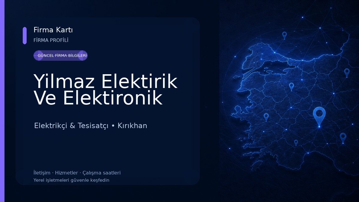 Yilmaz Elektirik Ve Elektironik Elektrikçi & Tesisatçı