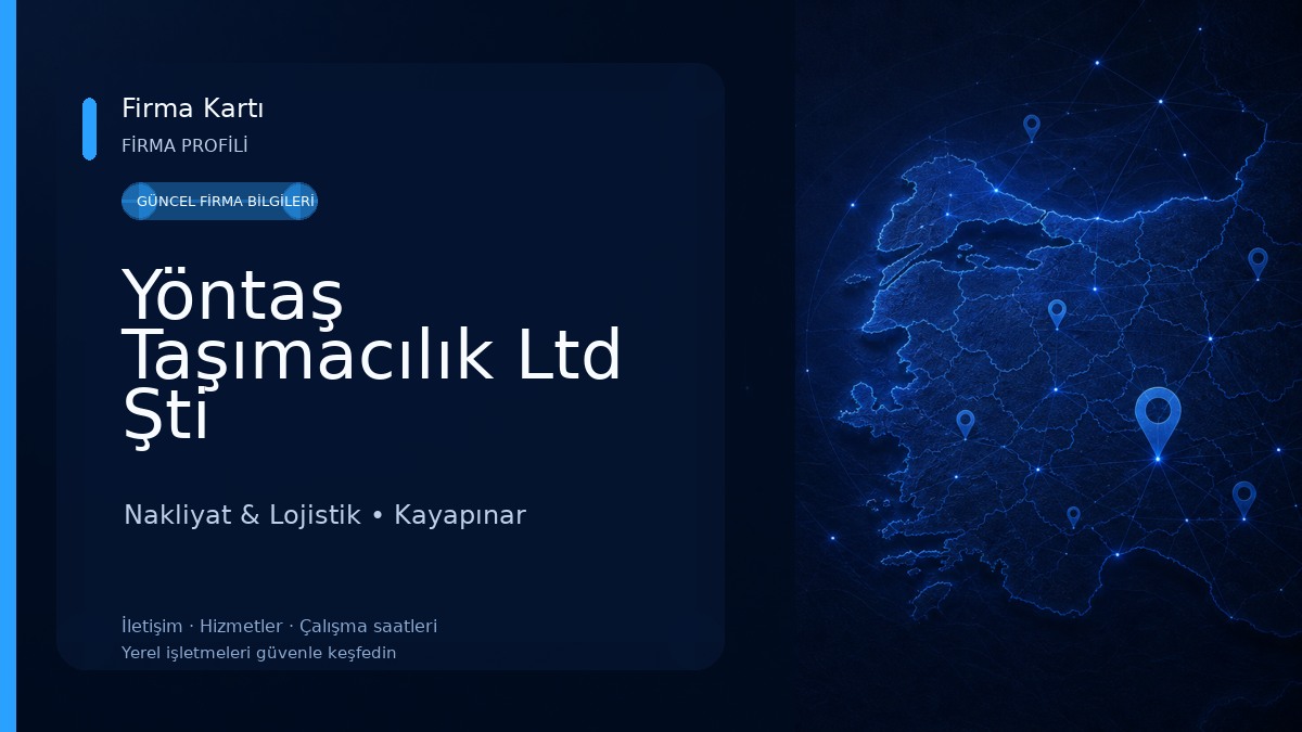 Yöntaş Taşımacılık Ltd Şti Nakliyat & Lojistik