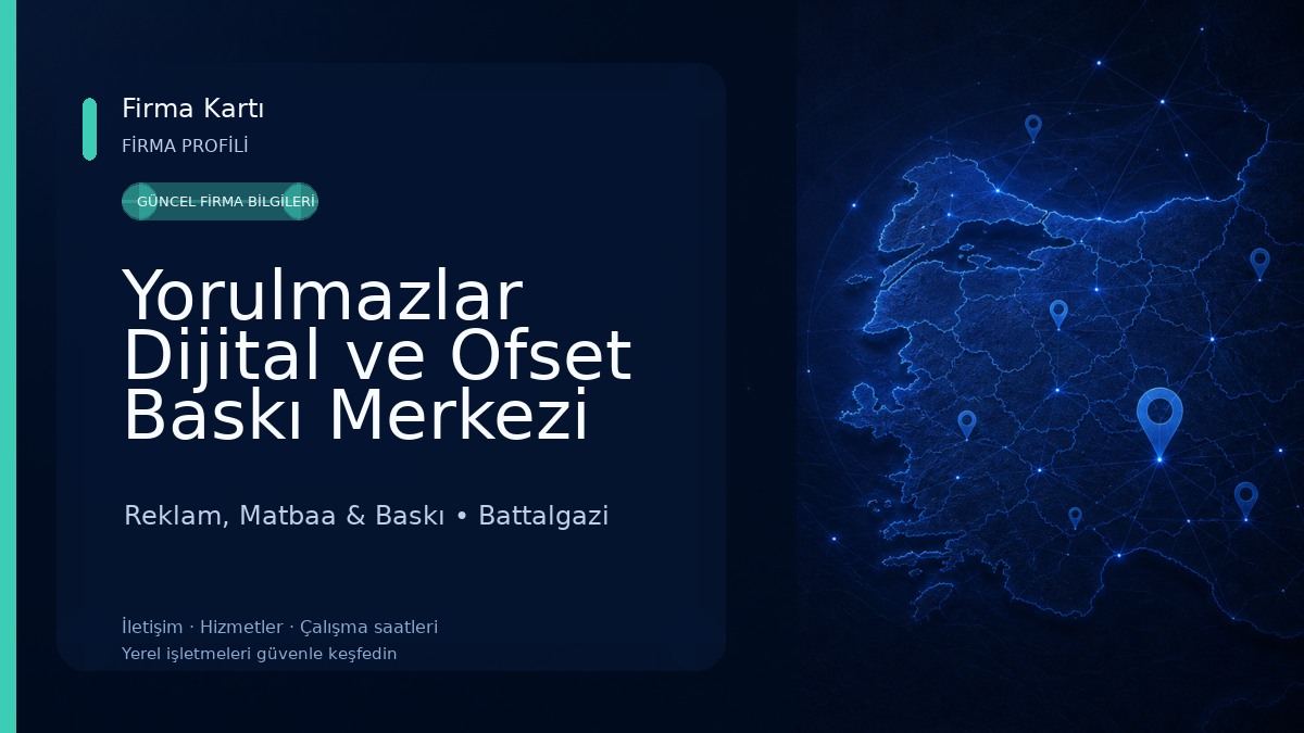 Yorulmazlar Dijital ve Ofset Baskı Merkezi Reklam, Matbaa & Baskı