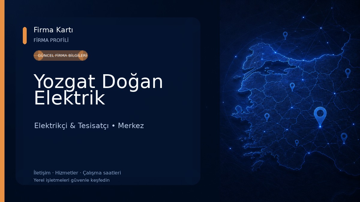 Yozgat Doğan Elektrik Elektrikçi & Tesisatçı