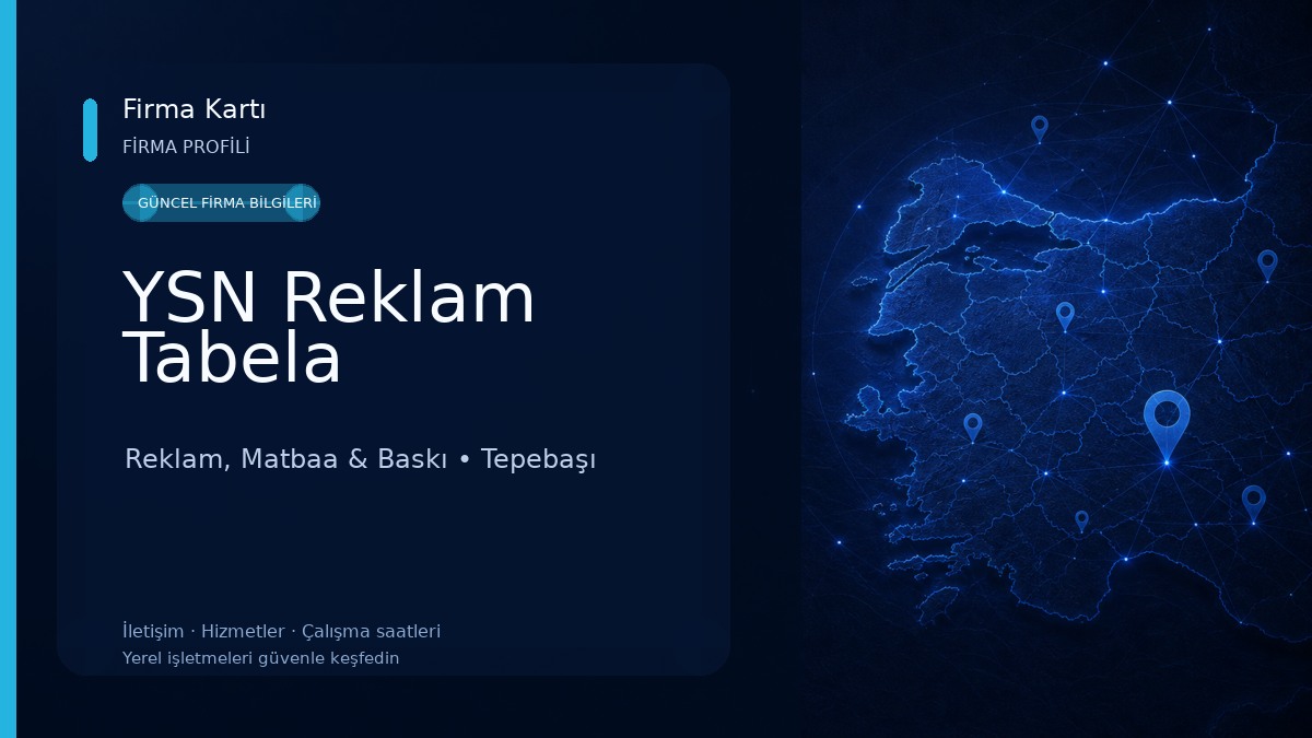 YSN Reklam Tabela Reklam, Matbaa & Baskı