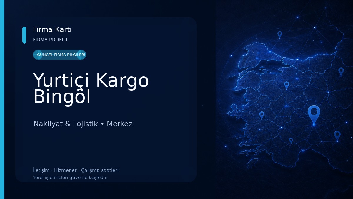 Yurtiçi Kargo Bingöl Nakliyat & Lojistik