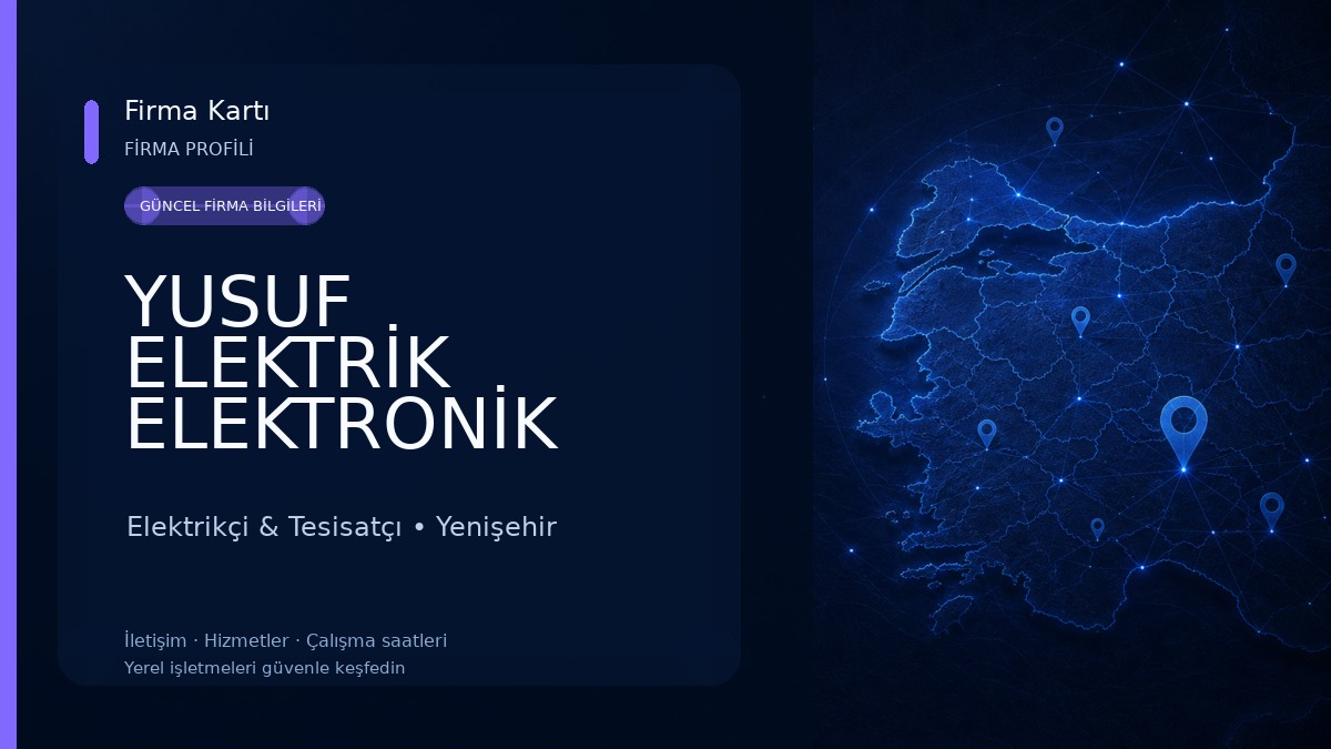 YUSUF ELEKTRİK ELEKTRONİK Elektrikçi & Tesisatçı