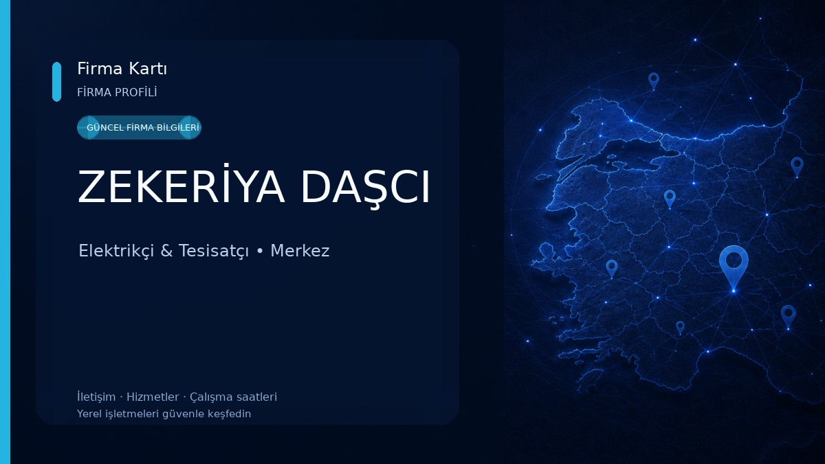 ZEKERİYA DAŞCI Elektrikçi & Tesisatçı