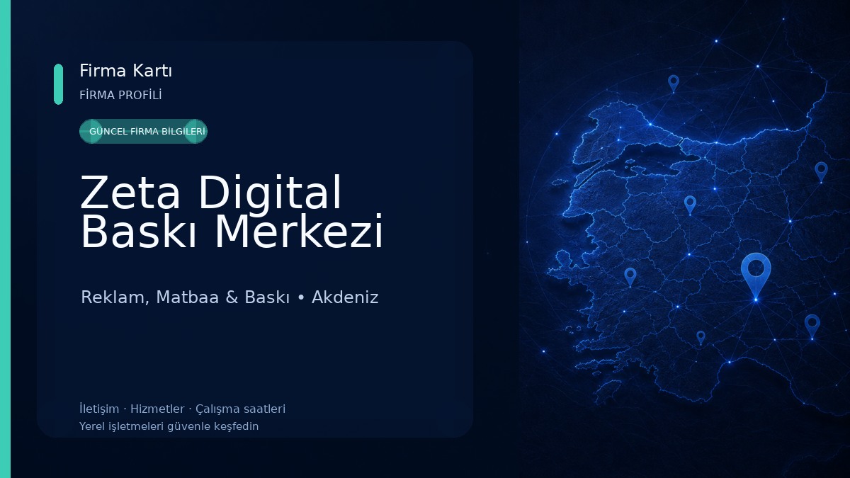 Zeta Digital Baskı Merkezi Reklam, Matbaa & Baskı