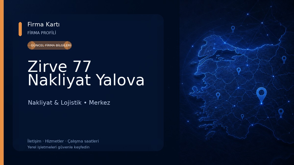 Zirve 77 Nakliyat Yalova